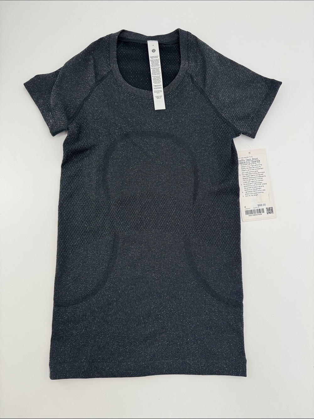 lululemon athletica Short Sleeve Seamless Top - Black